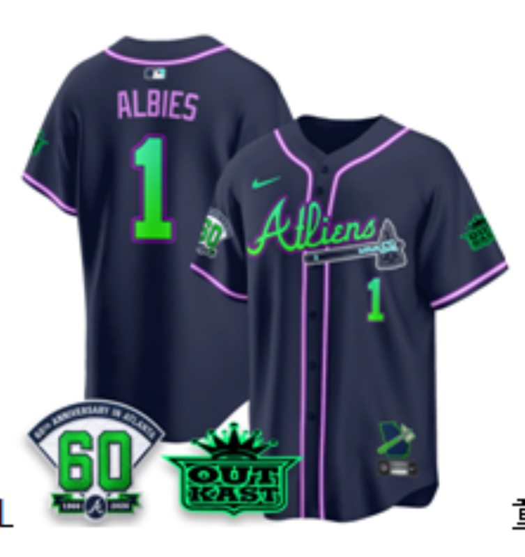 men 2026 Atlanta Braves #1 Albies blue Game Nike MLB Jersey 072706->atlanta braves->MLB Jersey